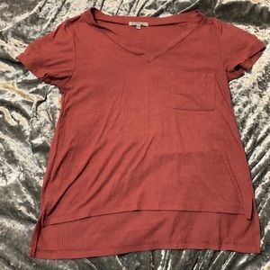 Small pink Charlotte Russe top with front pocket